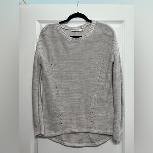 Harper Lane Ellenora Pointelle Crewneck Sweater S